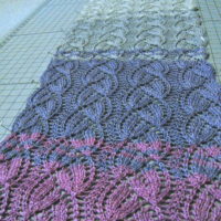 Dye and Knit an Easy Lace Scarf Part 2